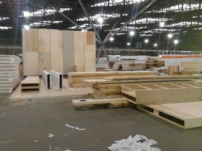 Construção de stands